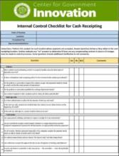 Cash Receipting Internal Controls checklist thumbnail