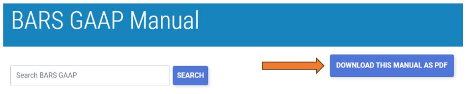 image of the download PDF box in BARS manual