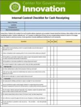 Cash Receipting Internal Controls checklist thumbnail